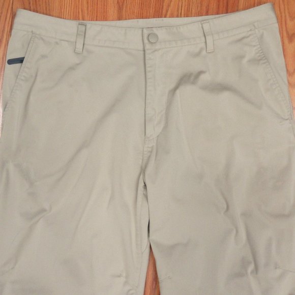 36x30 RHONE REGULAR FIT Mens GOLF PANTS POLYESTER KHAKI Sz 36W x 30L - Picture 4 of 6